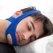 Adjustable Anti Snore Chin Strap Breathable Jaw Support Sleeping Aid Men Women