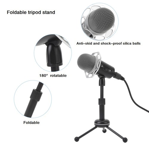Dynamic Microphone With Detachable Support Volume Control Led Indicator 3 DE - Afbeelding 19 van 23