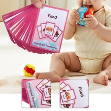 35Pcs Food Flash Cards Waterproof Pocket Card for Kids for Prop Activity