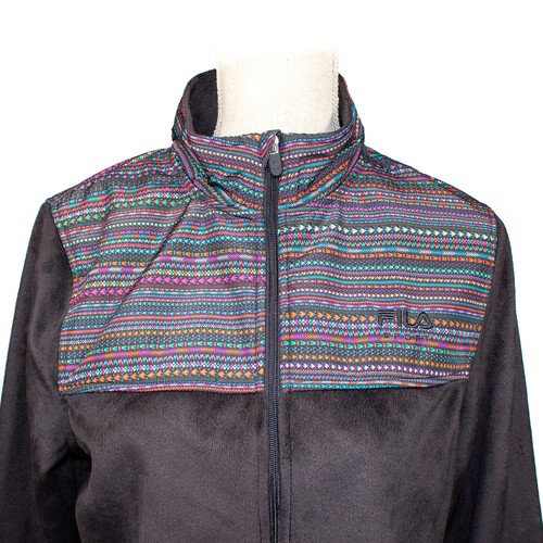 Chaqueta deportiva Fila para mujer talla M cremallera completa suave polar azteca suroeste - Imagen 5 de 18