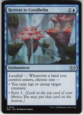 Magic the Gathering TCG Retreat to Coralhelm U Commander: Duskmourn: House of Ho