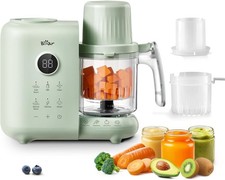 Bear Baby Food Maker, 2025, Dual-Layer Steam Baskets, Multifunction Processor 