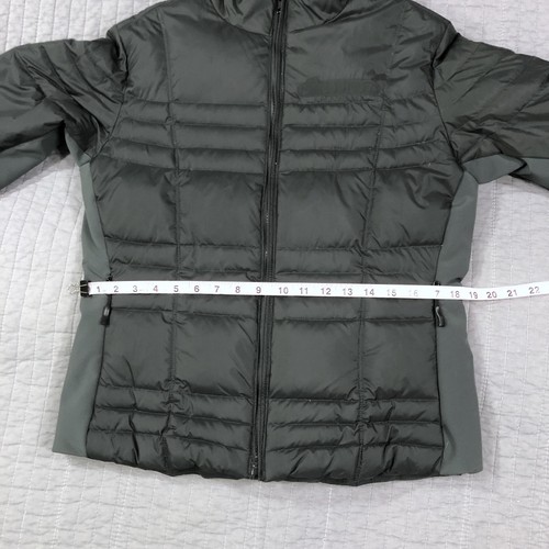 Chaqueta Ellesse Mujer 10 US 38 IT Negra Gris Con Capucha Pluma Puffer Esquí Italia - Imagen 8 de 24