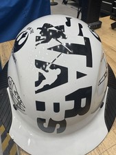 Lightly used DAX CARBON FIBER FULL BRIM HARDHAT - White/Black, custom STARWARS