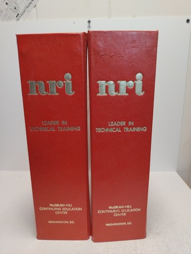 Vintage NRI Szkolenie techniczne PUSTE segregatory McGraw-Hill