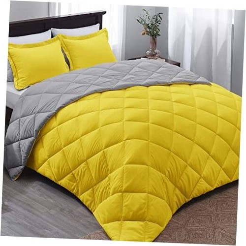 Comforter Set - Yellow and Gray Comforter Set Queen 16 - Yellow/Grey