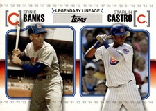 2010 Topps Update #LL-70 Ernie Banks / Starlin Castro Legendary Lineage