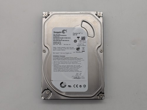 Seagate Pipeline HD ST3500312CS 500GB 8MB SATA II 3.5in Internal Hard Drive - Picture 1 of 5