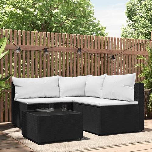 Garten Lounge Set mit Kissen Gartensofa Ecksofa Gartenmöbel Poly Rattan vidaXL - Bild 2 von 108
