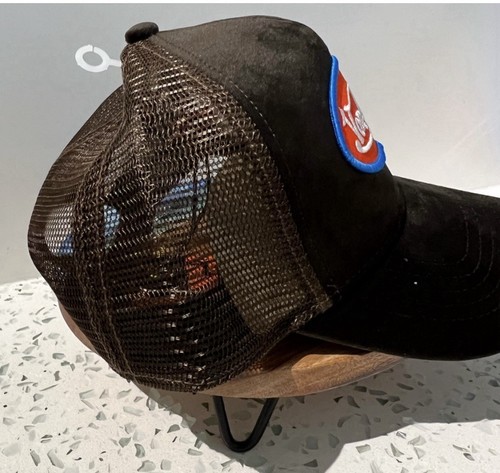 Von Dutch Brown Velvet Trucker Hat with Red And Blue Logo Hollywood - Picture 8 of 9