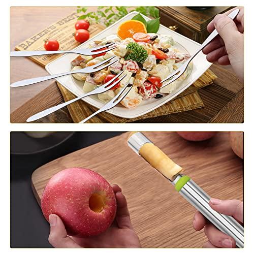 17 Stück Melone Baller Scoop Set - 4 in 1 Edelstahl Obst Werkzeug Set Obst Set - Bild 4 von 11
