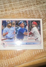 22 Topps Series 1 League LeadersShohei OhtaniVladimir Guerrero JrSalvadorPerez48