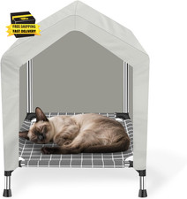 Elevated Dog House for Outdoor or Indoor - Waterproof Dog Tent Cat House, Dog Su