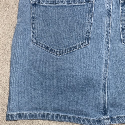 Girl's Justice size 14 medium wash denim skort jean skirt with cargo pockets EUC - Picture 12 of 13