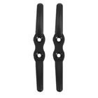  2 Pcs Flagpole Cleat Hooks Boat Dock Nylon Cleats Black for Anchor