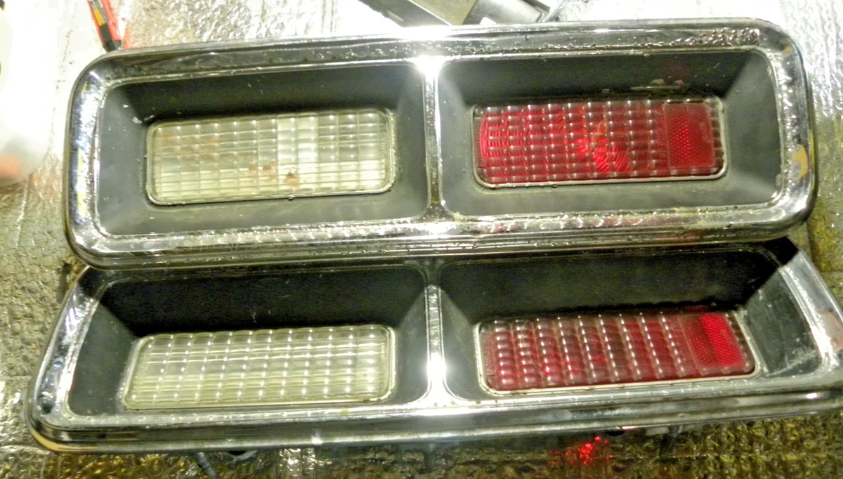 Par De Lentes De Reversa Para Chevy Camaro 1968 (sin RS), Estilo Clásico, Izquierdo Y Derecho
