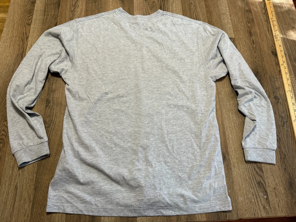 KEY Shirt, Men's Size Medium, Gray, Long Sleeve Shirt, Crew Neck - Image 2 of 4