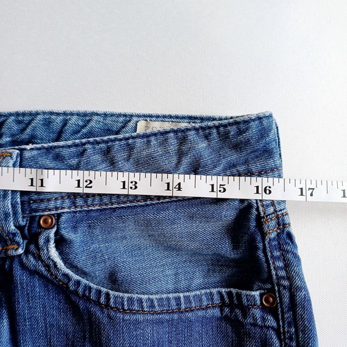 Pantalones Cortos Diesel Larkee Cintura 30 Azul Denim Daisy Dukes Reelaborados Cortes - Imagen 13 de 15
