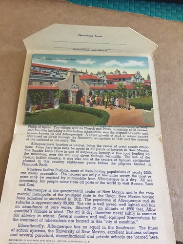 Souvenir Postcard Folder Booklet Albuquerque New Mexico NM Sandia Loop Rd Views - Picture 7 of 12