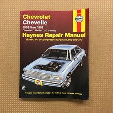 Haynes Repair Manual 24020 for Chevrolet Chevelle Malibu & El Camino 1969-1987
