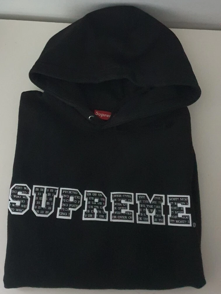 Sweat à capuche FW19 Supreme The Most taille M moyen sweat à capuche noir