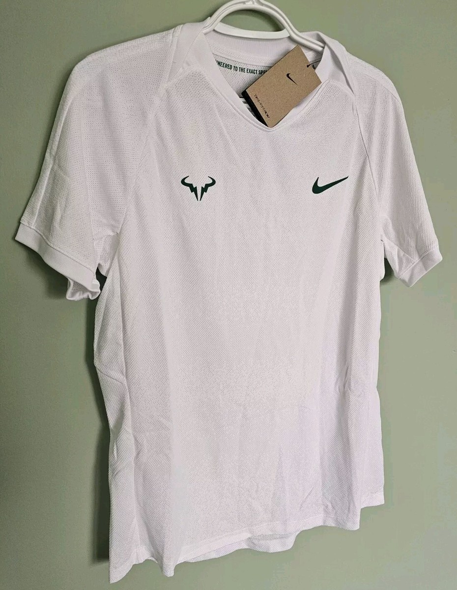 Nike DRI-FIT ナダル Tシャツ XL ホワイト Nike Court Tennis Rafa Nadal White Dri-Fit ADV Men's T-shirt