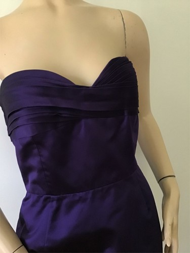 OSCAR de la RENTA Purple Strapless Cocktail Dress (Size 8) - Picture 9 of 12