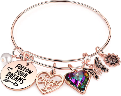Birthday Gifts for Women Girls Bracelet, Birthday Charm Bracelets 10Th 20Th 30Th - Picture 11 of 12