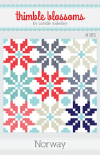 Quilt Pattern NORWAY Moda THIMBLE BLOSSOMS Bonnie & Camille