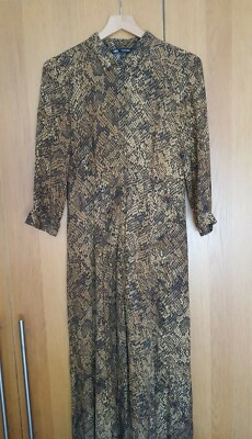 zara snake print shirt dress