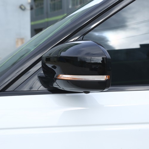 Glossy Black Exterior Rearview Mirror Cover For LR4 LR5 Range Rover Sport 14-17 - Picture 8 of 14