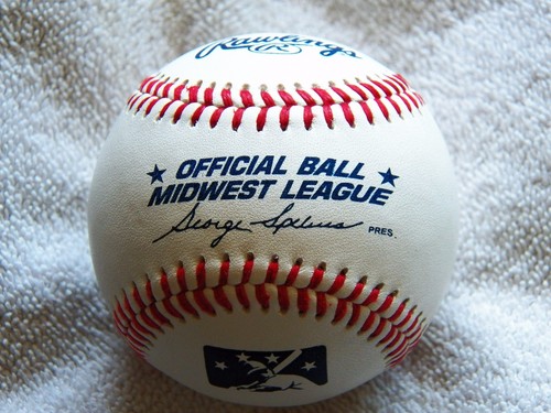 Baltimore Orioles Jahmai Jones Signed Rawlings Midwest League Baseball Auto - Imagen 2 de 2