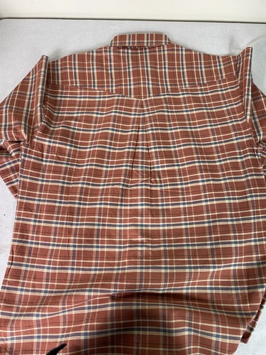 Resistol Rodeo Gear Men’s Orange Plaid Long Sleeve Shirt Size Small MWT - Picture 13 of 13