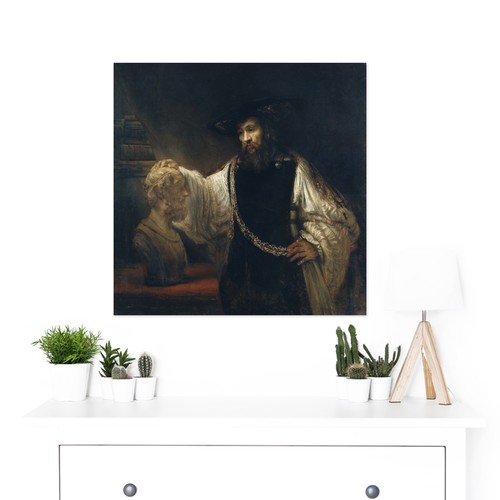 Rembrandt Aristoteles mit einer Büste von Homer Großer Leinwanddruck 61x61 cm - Bild 2 von 6