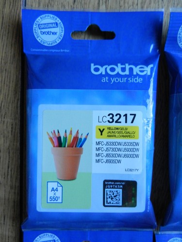 Genuine Original Brother LC3217 Black Cyan Magenta Yellow Ink Cartridges Pk of 4 - Picture 2 of 5