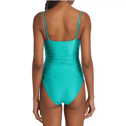Jonathan Simkhai womens One Piece Swimsuit size XS Mykonos Teal Underwire $265 - Picture 2 of 11