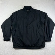 FootJoy FJ Men’s Windshirt Jacket Golf Size XL Long Sleeve Pullover Black *READ*