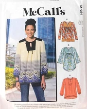 McCall's Sewing Pattern M7284 Misses Shirt Size Small 8 - 10 (Cut to Small Size)
