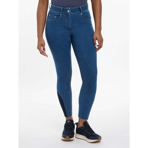 IT06543 LeMieux Mujer Dolly Denim Breech - Azul Oscuro Lavado NUEVO - Imagen 2 de 10