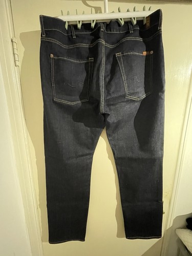 7 For All Mankind Men’s Blue Denim Jeans New With Tags W36 L32 - Picture 3 of 8