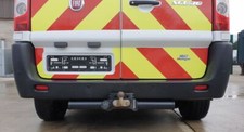 FIAT SCUDO Mk2 2015 Complete Rear Bumper with Parking Sensors, Reflectors