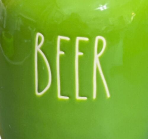 RAE DUNN POTTERY Large Green Whiskey Or Beer Jug w/ Cap NEW Irish St Patricks - Picture 5 of 5