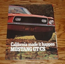 1968 Ford Mustang California Special Sales Brochure 68 GT/CS