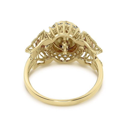 Bicolor Ring 10 Karat & 14 Karat Gold Guadalupe Blanco - Bild 4 von 8