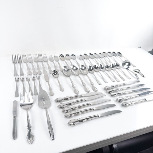 Vintage Rogers & Barclay Stainless Steel Silverware Made In The USA Set Of 52 - Picture 5 of 14