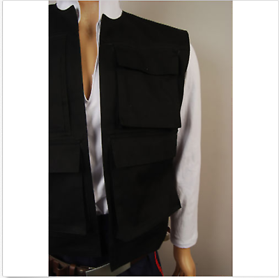 IV A New Hope Han Solo Cosplay Costume Vest Pants Shirt Outfit - Foto 12 di 12