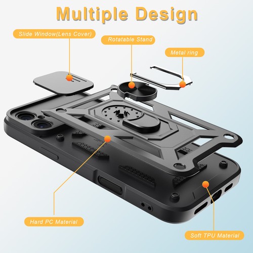 For iPhone 16 Pro Max Plus Phone Case Shockproof Rugged Cover Screen Protector - Picture 21 of 65