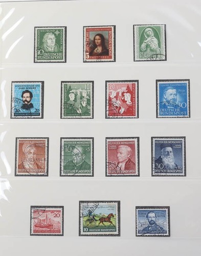 Bund 1949 bis 1992 gestempelte Sammlung in 3 Lindner-T-Alben hoher Katalogwert - Bild 5 von 24