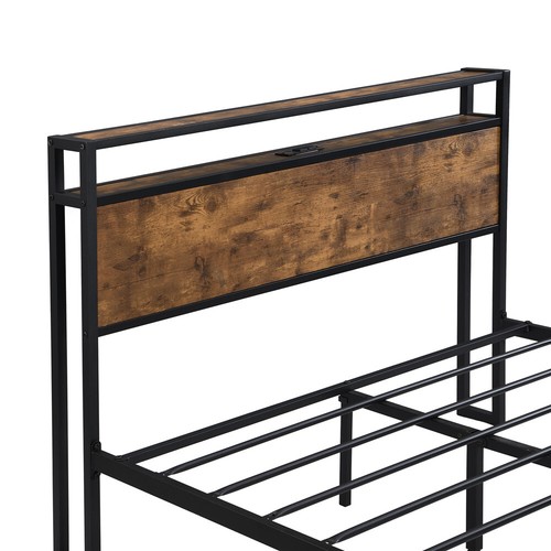 Full Size Platform Bed Frame with Headboard Footboard No Box Spring Needed - Picture 8 of 14