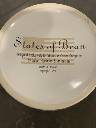 VTG STARBUCKS 1997 VIRGINIA STATE OF THE BEAN SERIES EUC 18 OZ JUMBO COFFEE MUG - Picture 10 of 10